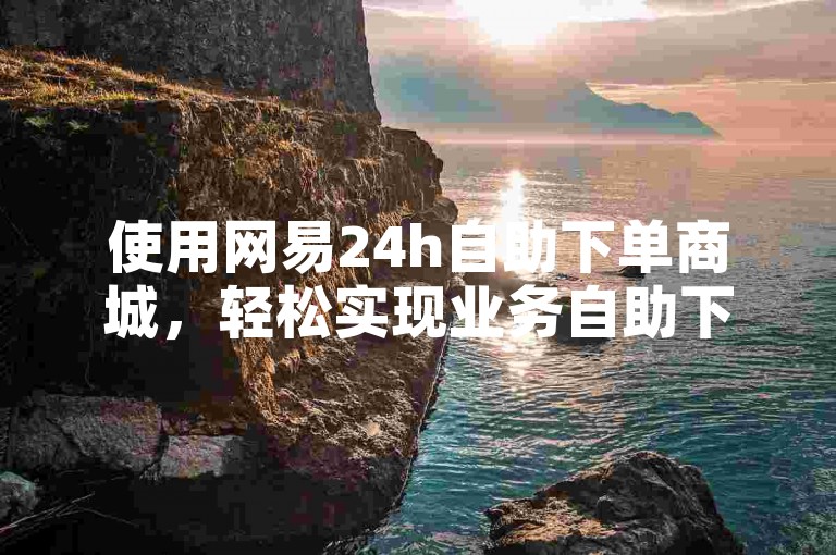 使用网易24h自助下单商城，轻松实现业务自助下单。