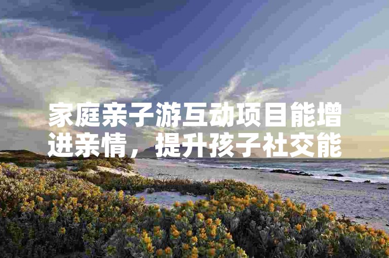 家庭亲子游互动项目能增进亲情，提升孩子社交能力。