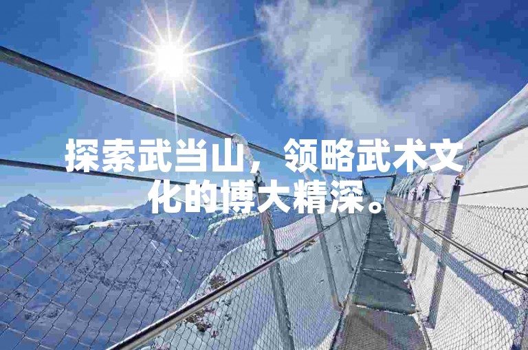 探索武当山，领略武术文化的博大精深。