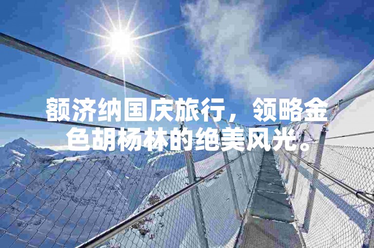 额济纳国庆旅行，领略金色胡杨林的绝美风光。