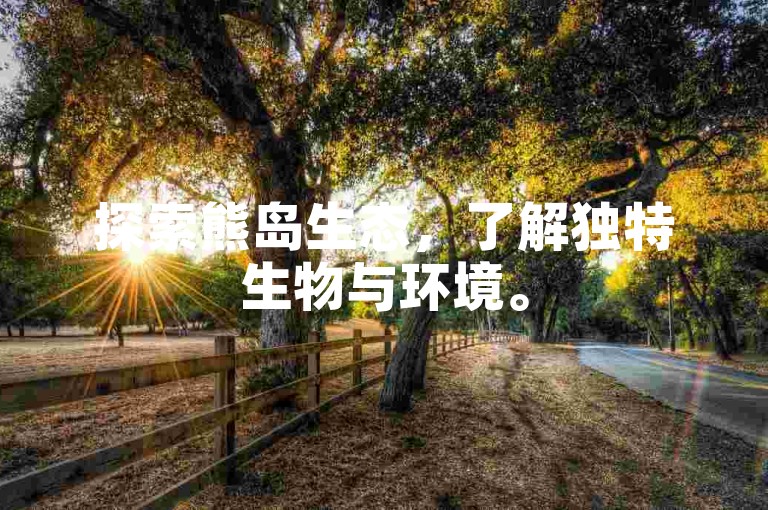 探索熊岛生态，了解独特生物与环境。
