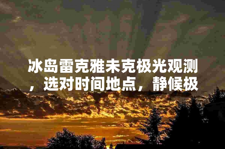 冰岛雷克雅未克极光观测，选对时间地点，静候极光之美。