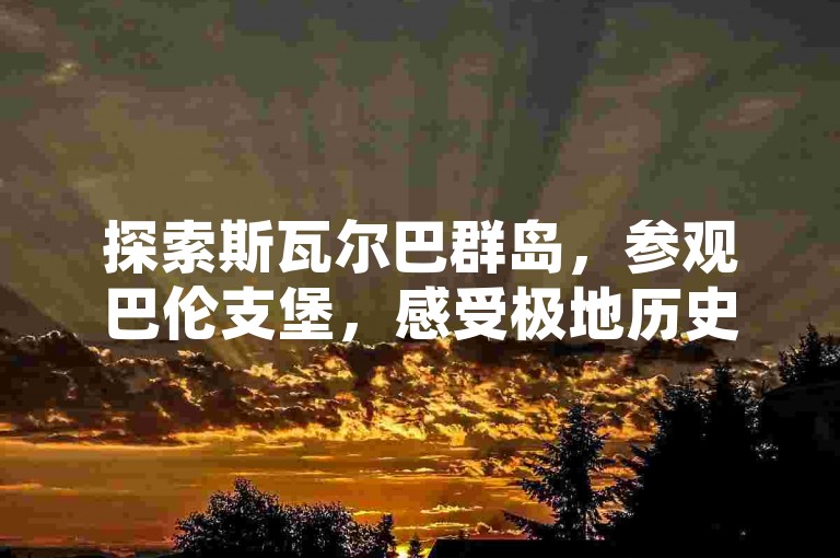 探索斯瓦尔巴群岛，参观巴伦支堡，感受极地历史。