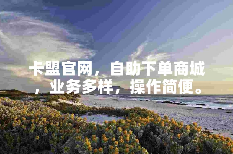 卡盟官网，自助下单商城，业务多样，操作简便。