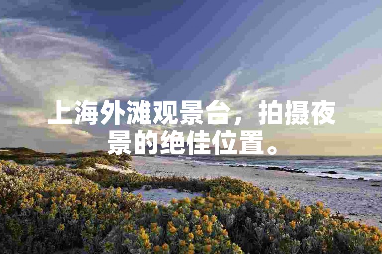 上海外滩观景台，拍摄夜景的绝佳位置。