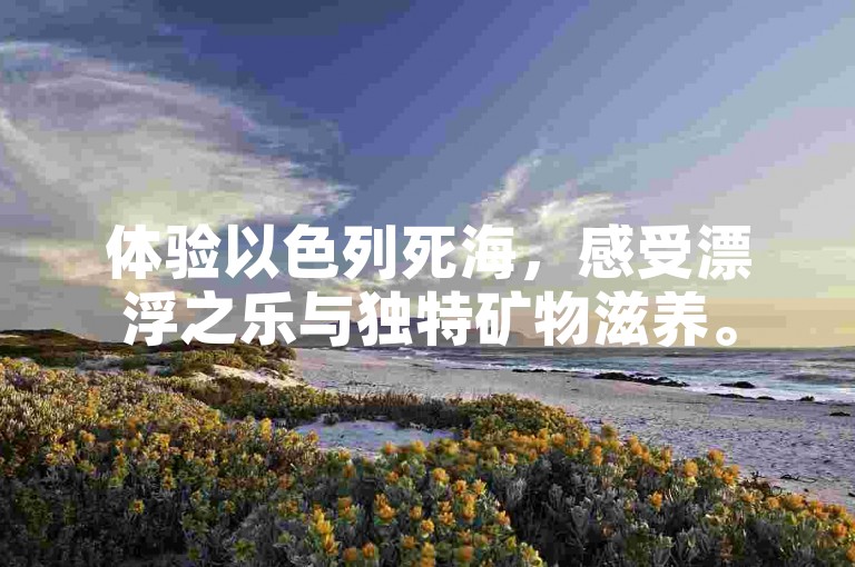 体验以色列死海，感受漂浮之乐与独特矿物滋养。