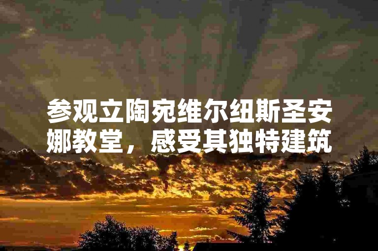 参观立陶宛维尔纽斯圣安娜教堂，感受其独特建筑魅力。