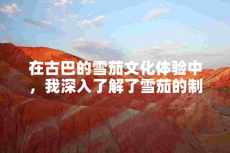 在古巴的雪茄文化体验中，我深入了解了雪茄的制作过程和品鉴技巧。