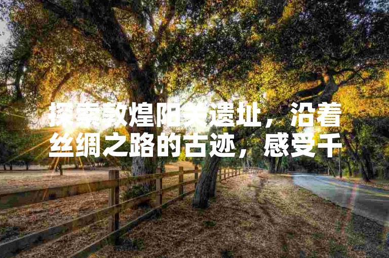 探索敦煌阳关遗址，沿着丝绸之路的古迹，感受千年历史的回响，是一次难忘的文化之旅。