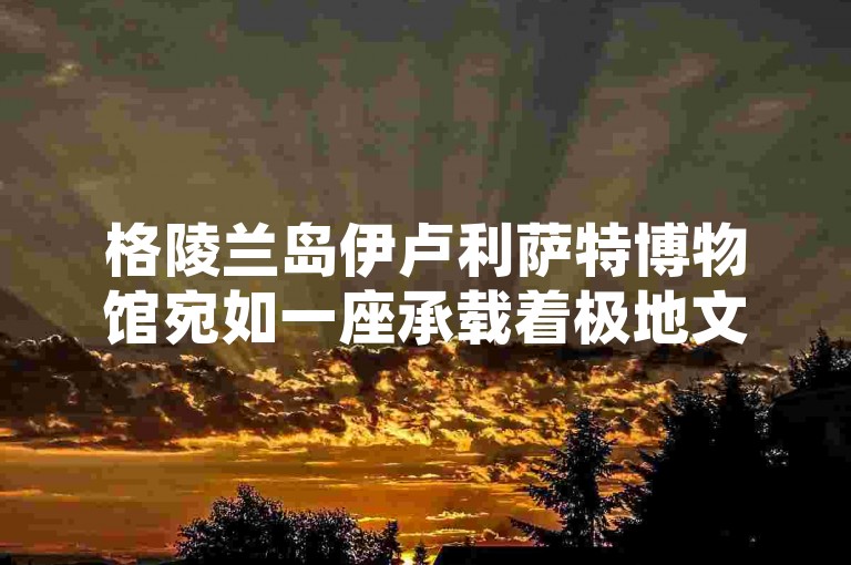 格陵兰岛伊卢利萨特博物馆宛如一座承载着极地文化奥秘的时光宝库，静静诉说着这片冰原大地的独特故事。