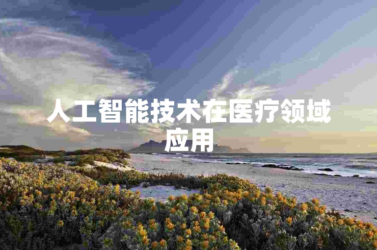 人工智能技术在医疗领域应用