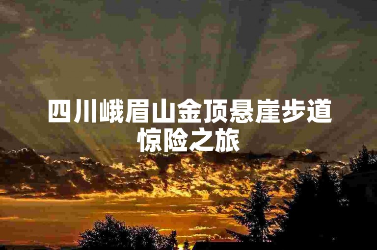 四川峨眉山金顶悬崖步道惊险之旅