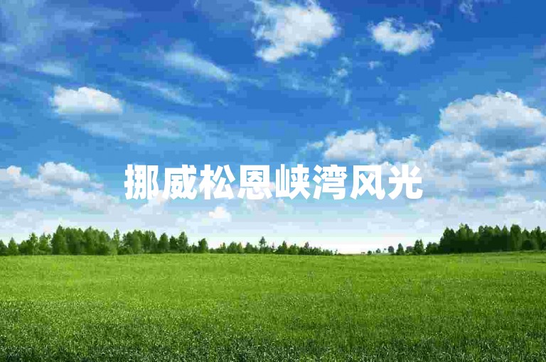 挪威松恩峡湾风光