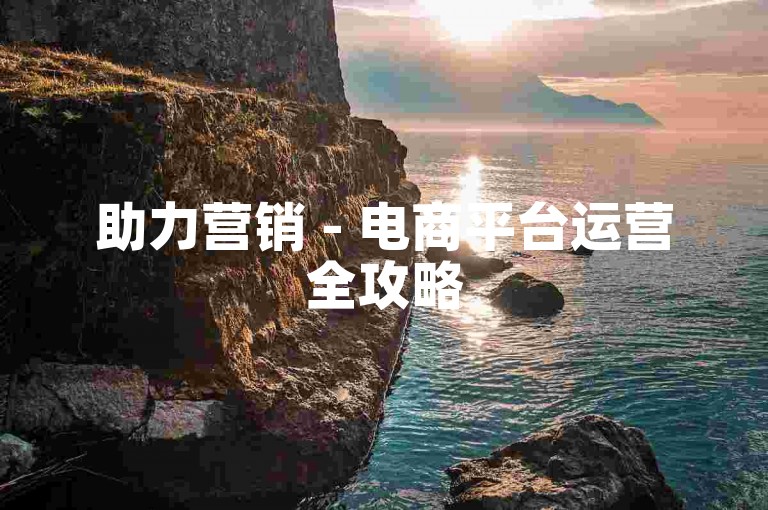 助力营销 - 电商平台运营全攻略