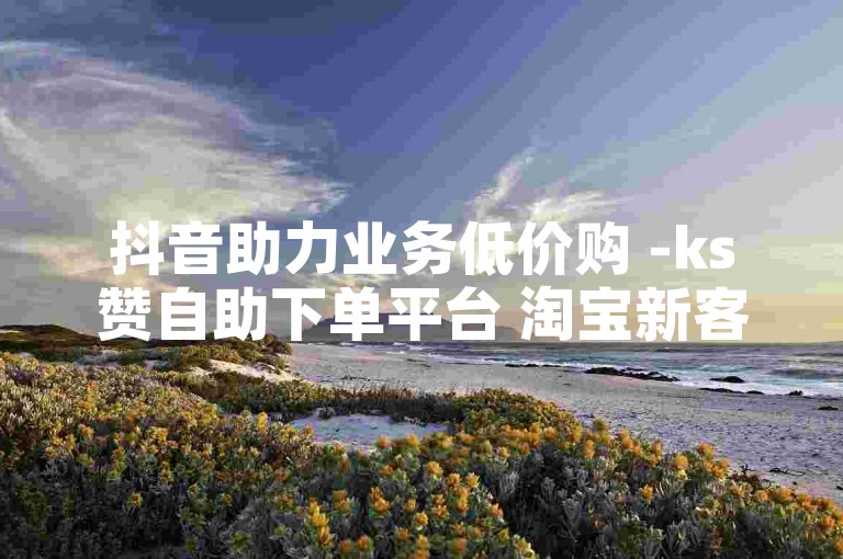 抖音助力业务低价购 -ks赞自助下单平台 淘宝新客助力网免费 免费刷500空间人气量