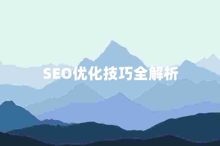 SEO优化技巧全解析