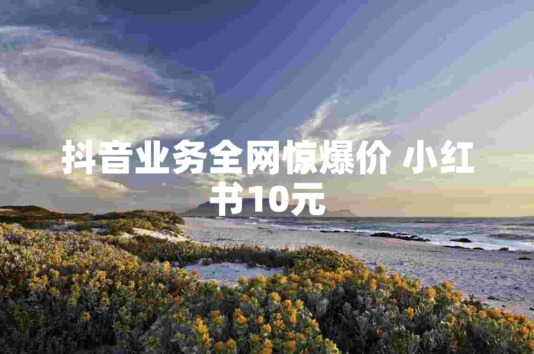 抖音业务全网惊爆价 小红书10元500粉