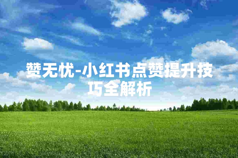 赞无忧-小红书点赞提升技巧全解析