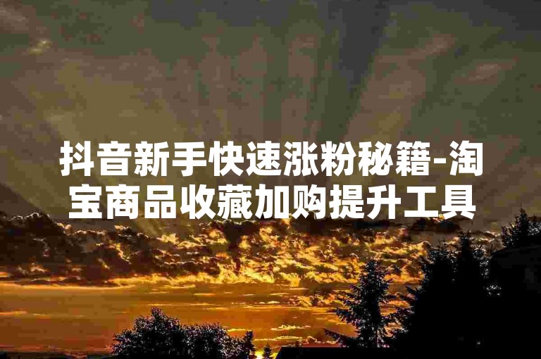 抖音新手快速涨粉秘籍-淘宝商品收藏加购提升工具 微博话题热度代刷服务 拼多多店铺流量扶持
