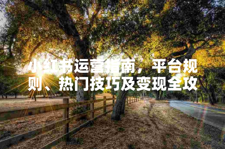 小红书运营指南，平台规则、热门技巧及变现全攻略，新手速看！