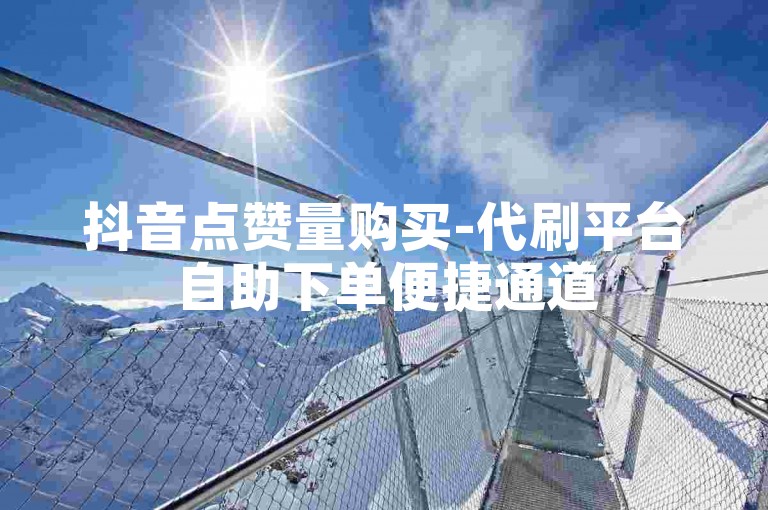 抖音点赞量购买-代刷平台自助下单便捷通道