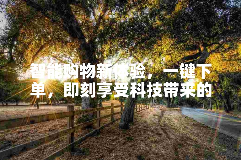 智能购物新体验，一键下单，即刻享受科技带来的便捷！
