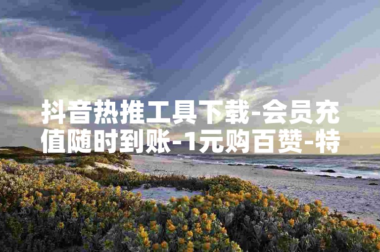 抖音热推工具下载-会员充值随时到账-1元购百赞-特惠账号批发