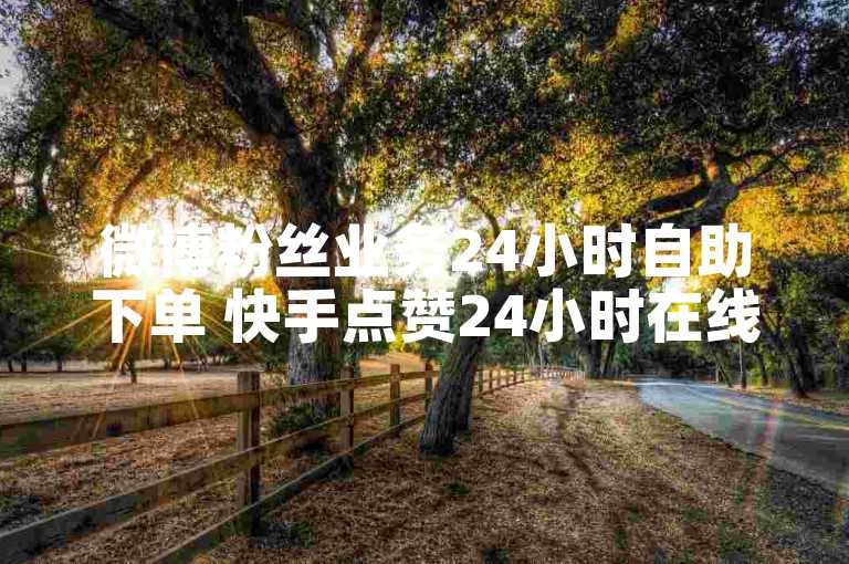 微博粉丝业务24小时自助下单 快手点赞24小时在线平台