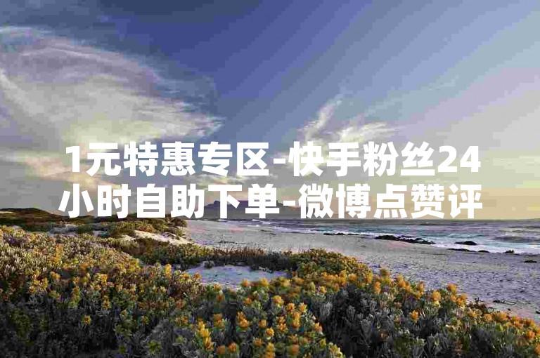 1元特惠专区-快手粉丝24小时自助下单-微博点赞评论网站-小红书账号交易平台
