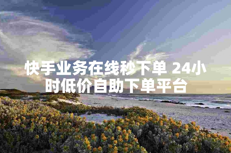快手业务在线秒下单 24小时低价自助下单平台