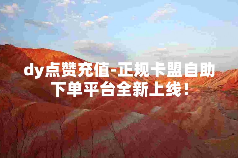 dy点赞充值-正规卡盟自助下单平台全新上线！