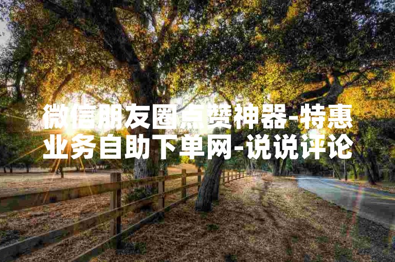 微信朋友圈点赞神器-特惠业务自助下单网-说说评论代刷页-会员充值卡盟超实惠