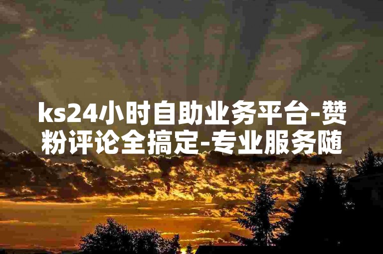 ks24小时自助业务平台-赞粉评论全搞定-专业服务随时在线