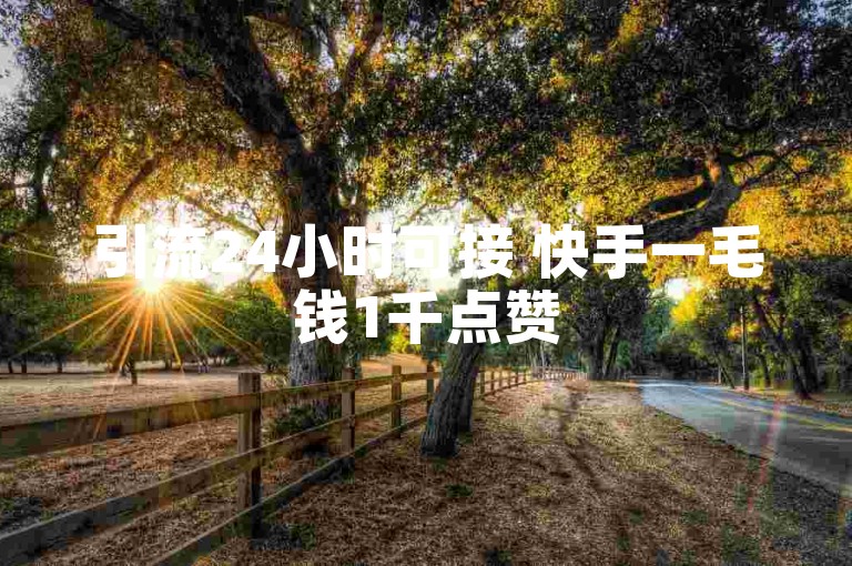 引流24小时可接 快手一毛钱1千点赞