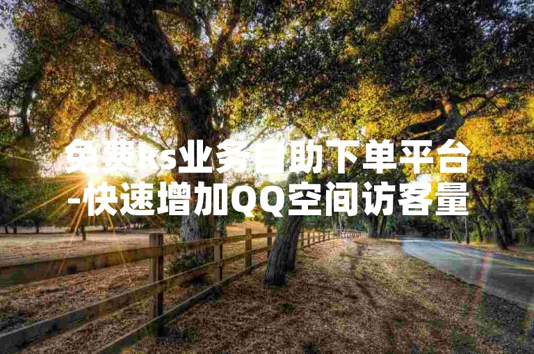 免费ks业务自助下单平台-快速增加QQ空间访客量秘籍
