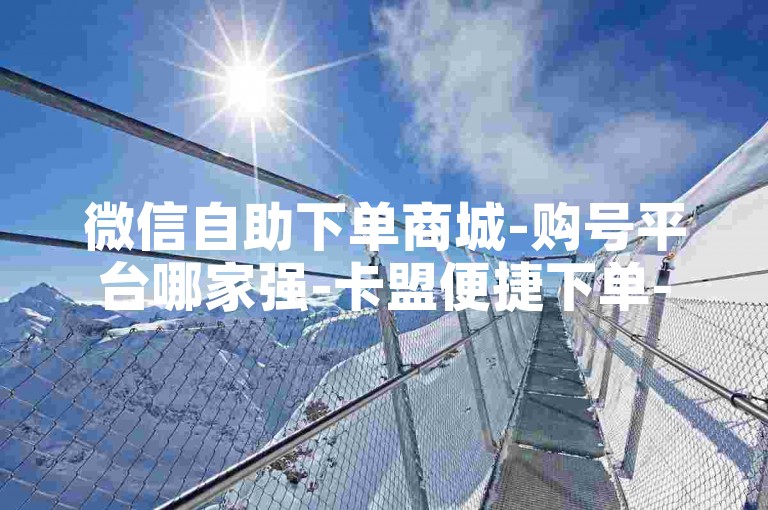 微信自助下单商城-购号平台哪家强-卡盟便捷下单-快手充值超划算-