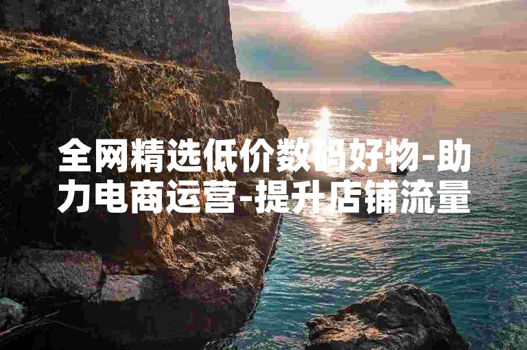 全网精选低价数码好物-助力电商运营-提升店铺流量