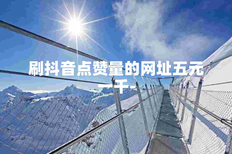 刷抖音点赞量的网址五元一千-
