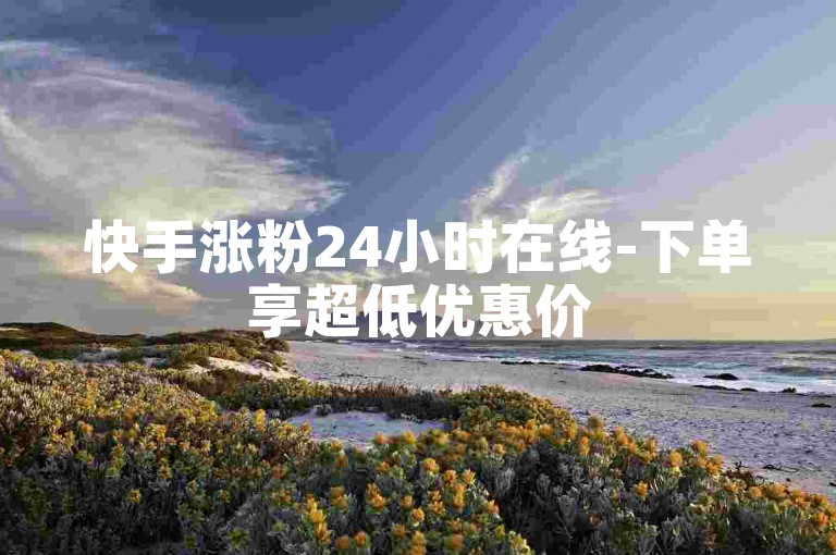 快手涨粉24小时在线-下单享超低优惠价