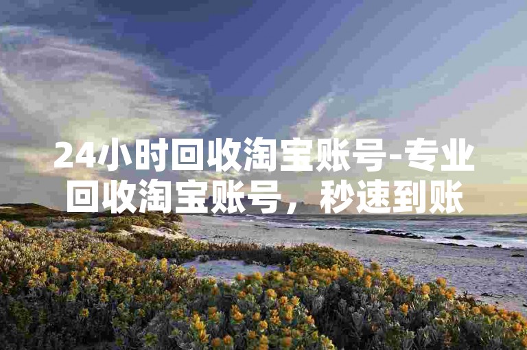 24小时回收淘宝账号-专业回收淘宝账号，秒速到账！