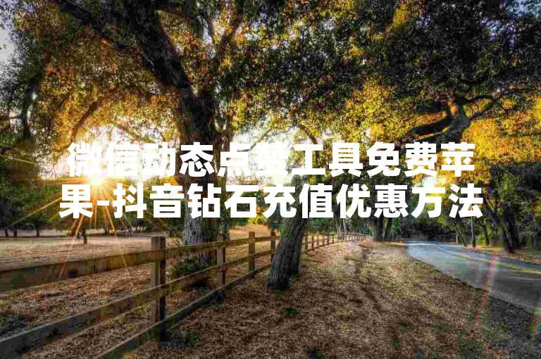微信动态点赞工具免费苹果-抖音钻石充值优惠方法