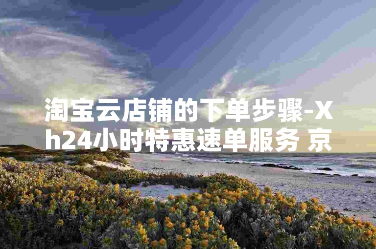 淘宝云店铺的下单步骤-Xh24小时特惠速单服务 京东自动下单程序 低价增淘宝浏览量