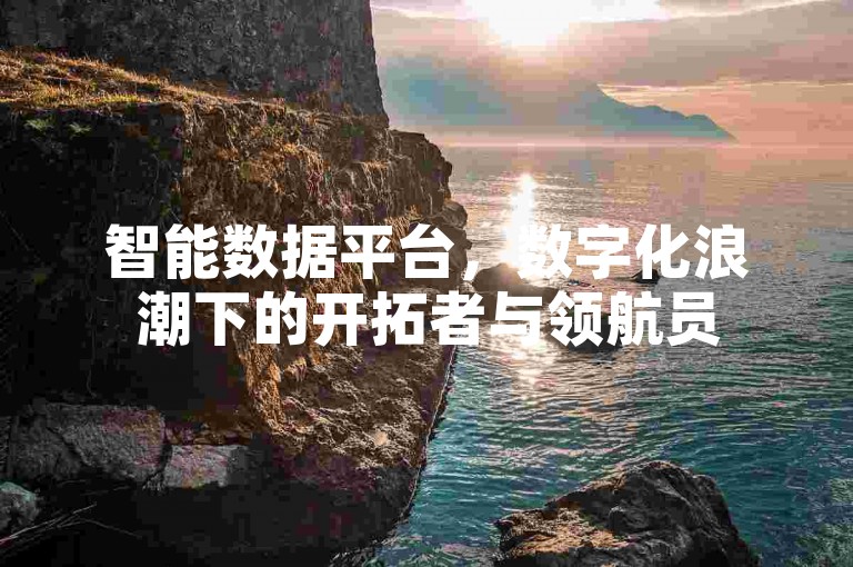 智能数据平台，数字化浪潮下的开拓者与领航员