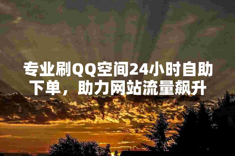 专业刷QQ空间24小时自助下单，助力网站流量飙升