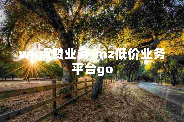 wx点赞业务-mz低价业务平台go