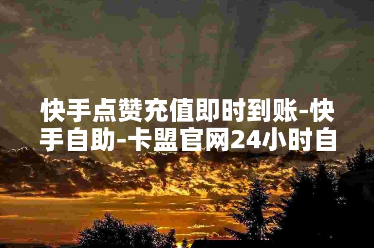 快手点赞充值即时到账-快手自助-卡盟官网24小时自助下单平台-点赞轰炸机自助下单