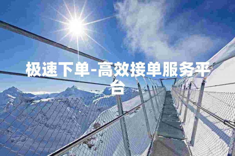 极速下单-高效接单服务平台